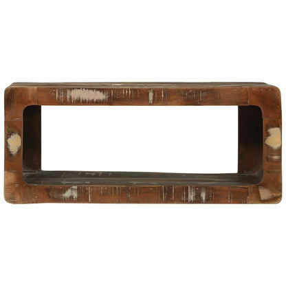 TV-Schrank mit Regal mit Speicher Mehrfarbig Massivholz Altholz