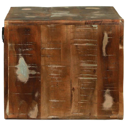 TV-Schrank mit Regal mit Speicher Mehrfarbig Massivholz Altholz