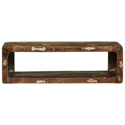 TV-Schrank mit Regal mit Speicher Mehrfarbig Massivholz Altholz