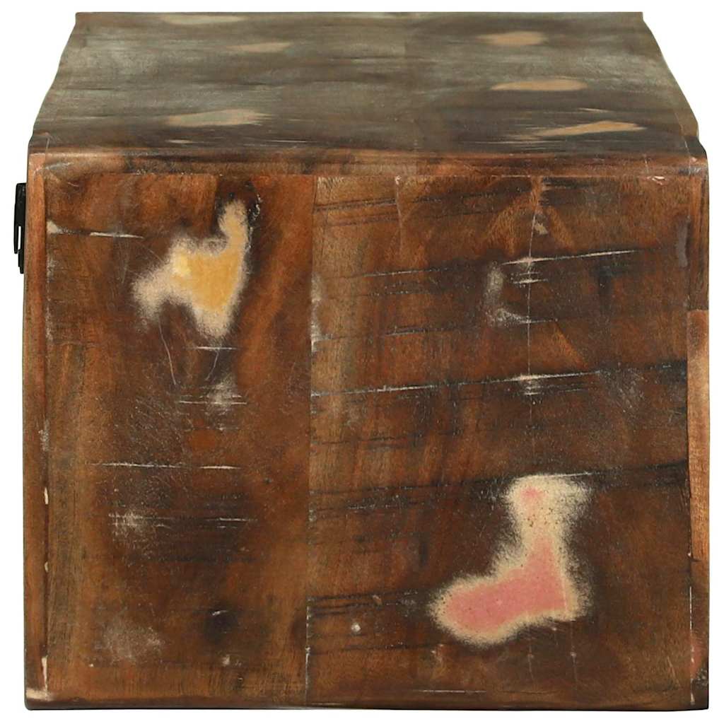 TV-Schrank mit Regal mit Speicher Mehrfarbig Massivholz Altholz