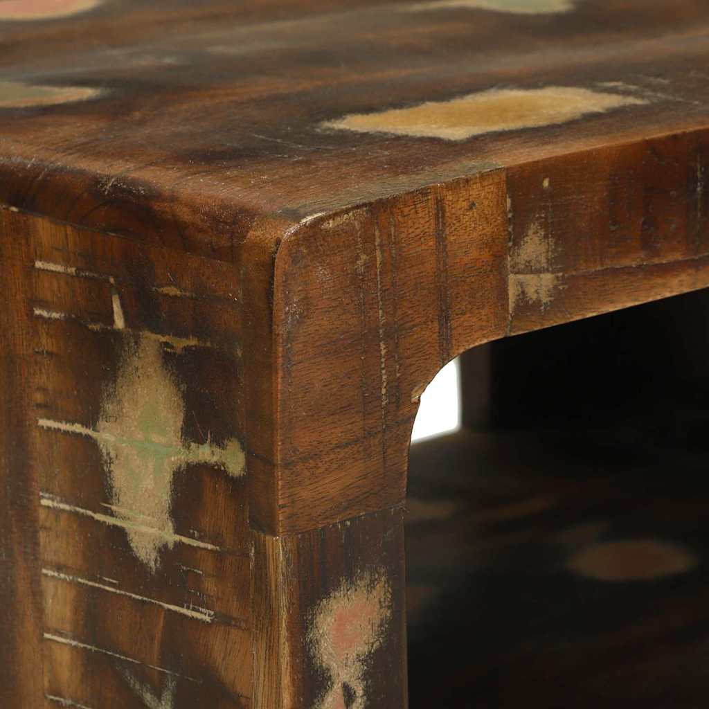 TV-Schrank-Set mit Regal 3 pcs Mehrfarbig Massivholz Altholz