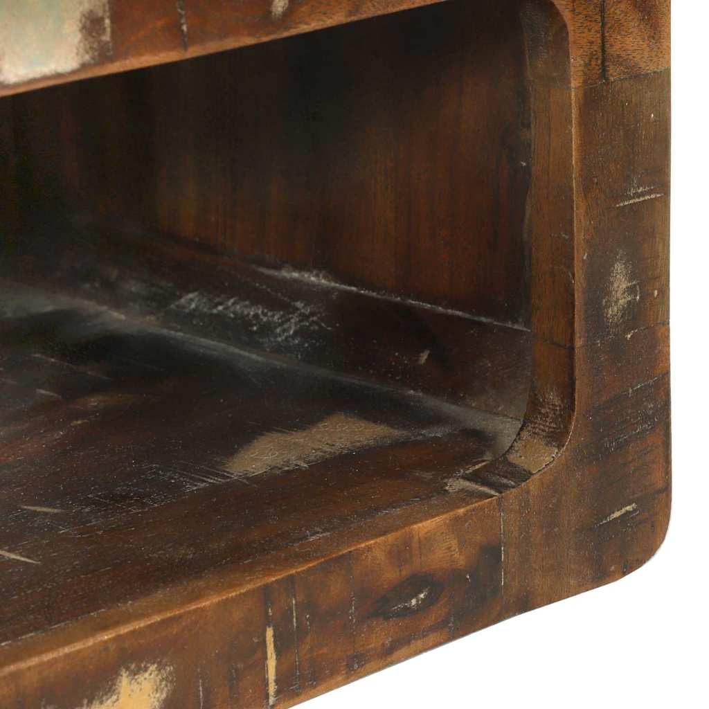 TV-Schrank-Set mit Regal 3 pcs Mehrfarbig Massivholz Altholz