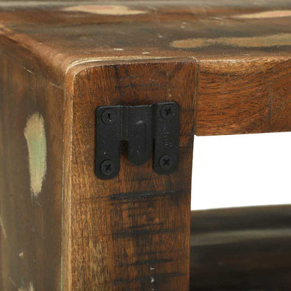 TV-Schrank-Set mit Regal 3 pcs Mehrfarbig Massivholz Altholz