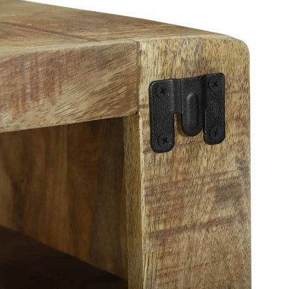 TV-Schrank mit Regal Braun 60 x 32 x 36 cm Massivholz Mango