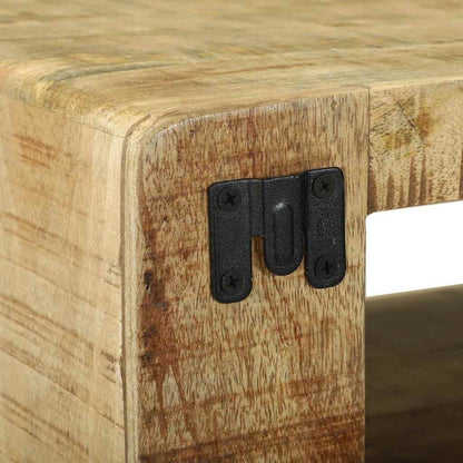 TV-Schrank mit Regal Braun 80 x 32 x 36 cm Massivholz Mango