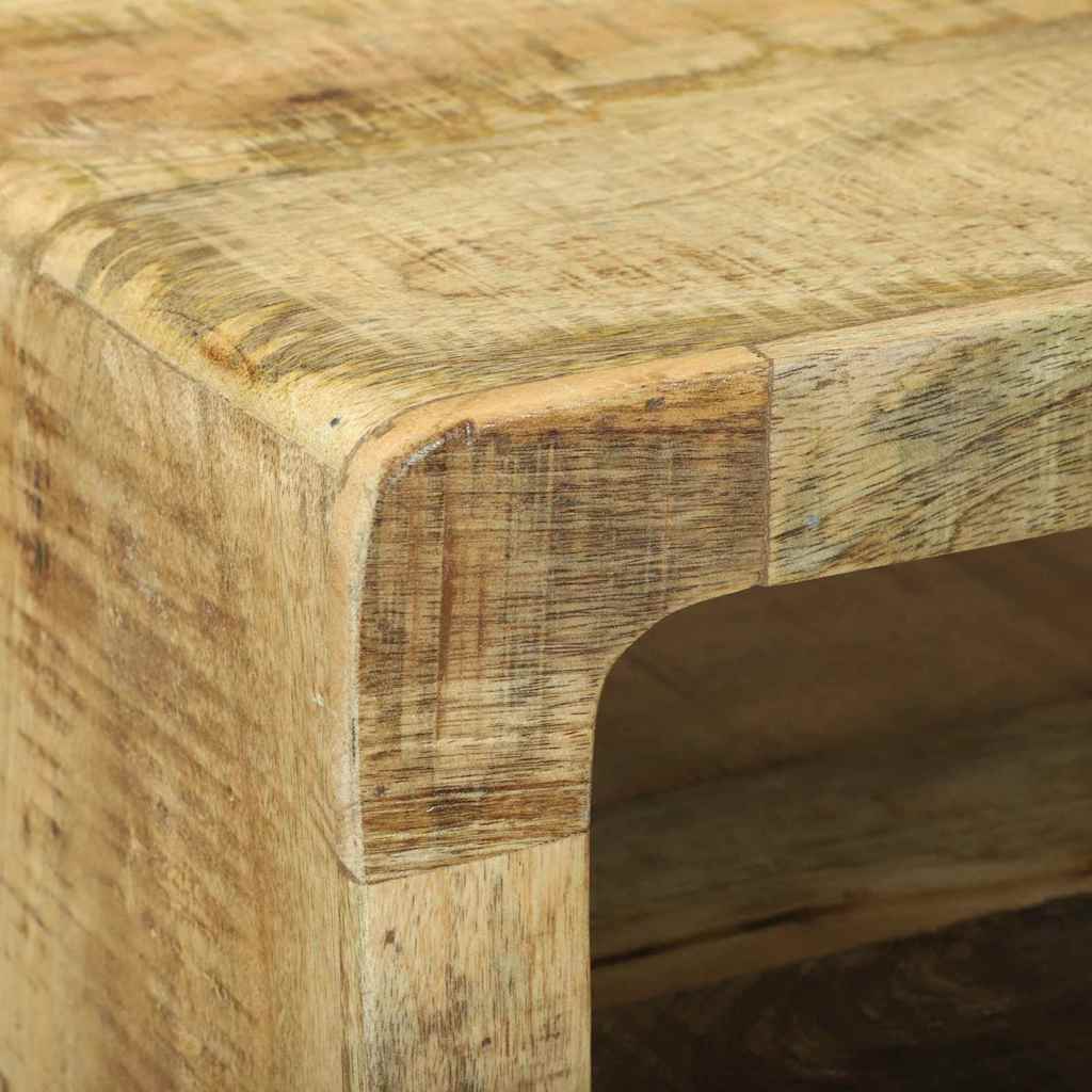 TV-Schrank mit Regal Braun 80 x 32 x 36 cm Massivholz Mango