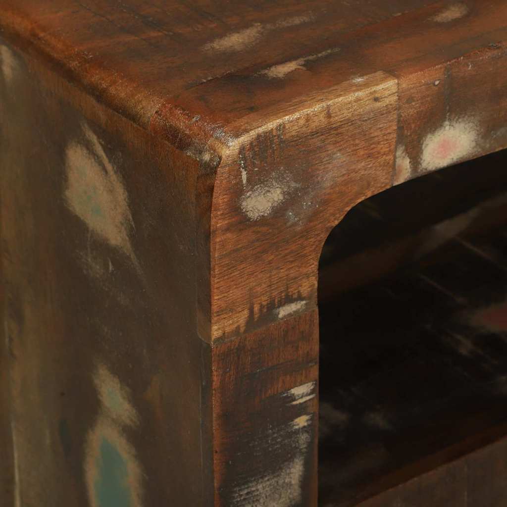 TV-Schrank Mehrfarbig 80 x 32 x 36 cm Massivholz Altholz