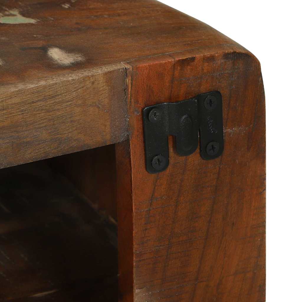 TV-Schrank Mehrfarbig 80 x 32 x 36 cm Massivholz Altholz