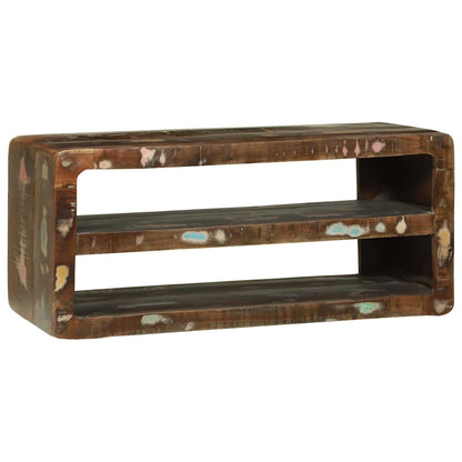 TV-Schrank Mehrfarbig 80 x 32 x 36 cm Massivholz Altholz