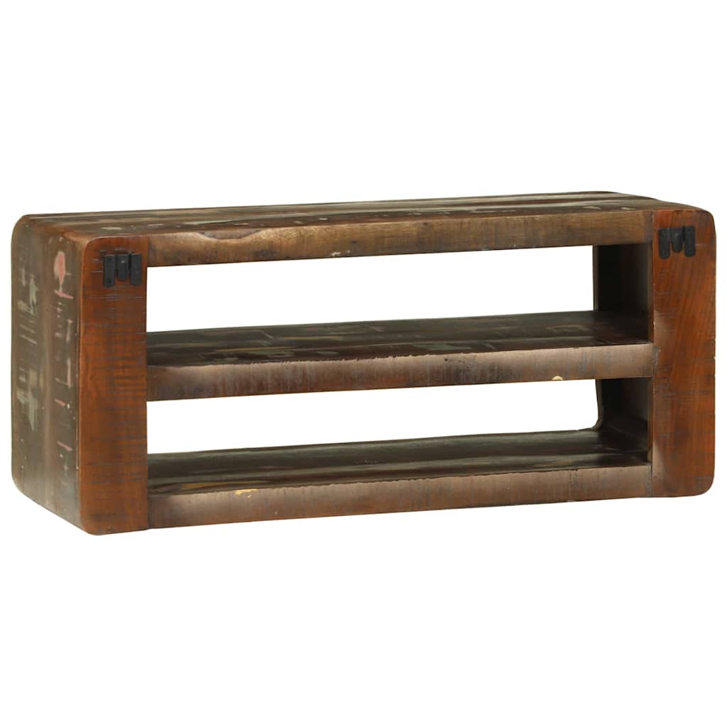 TV-Schrank Mehrfarbig 80 x 32 x 36 cm Massivholz Altholz