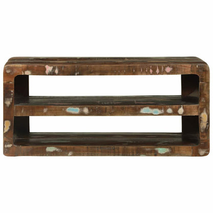 TV-Schrank Mehrfarbig 80 x 32 x 36 cm Massivholz Altholz