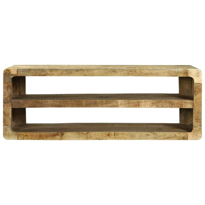 TV-Schrank mit Regal Braun 100 x 32 x 36 cm Massivholz Mango