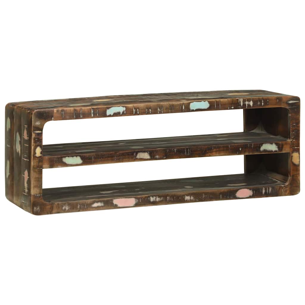 TV-Schrank Mehrfarbig 100 x 32 x 36 cm Massivholz Altholz