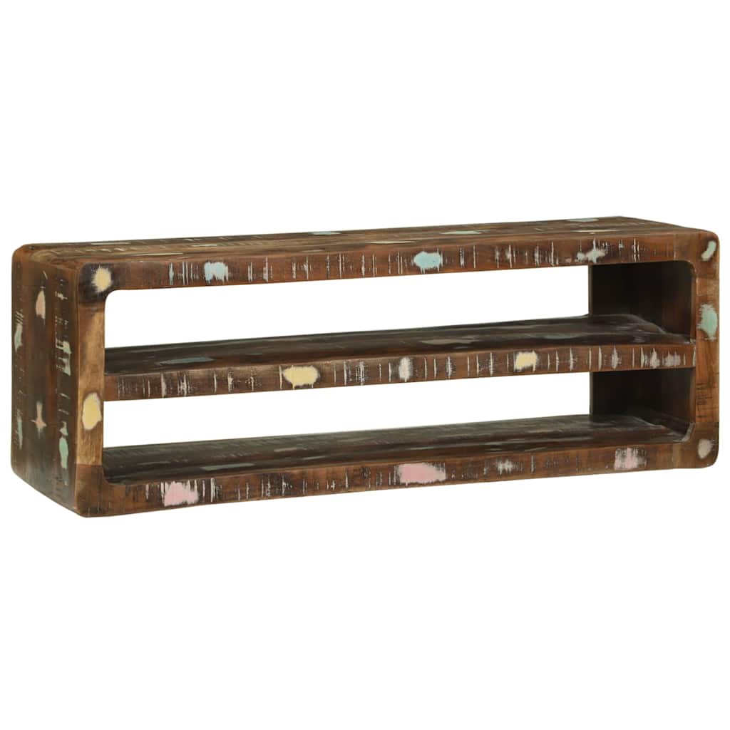TV-Schrank Mehrfarbig 100 x 32 x 36 cm Massivholz Altholz