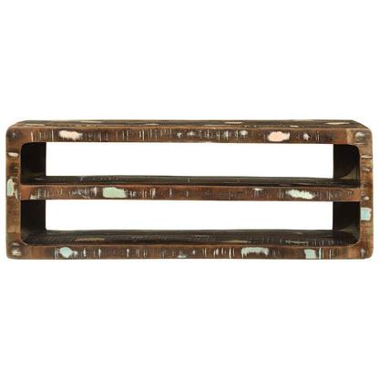 TV-Schrank Mehrfarbig 100 x 32 x 36 cm Massivholz Altholz