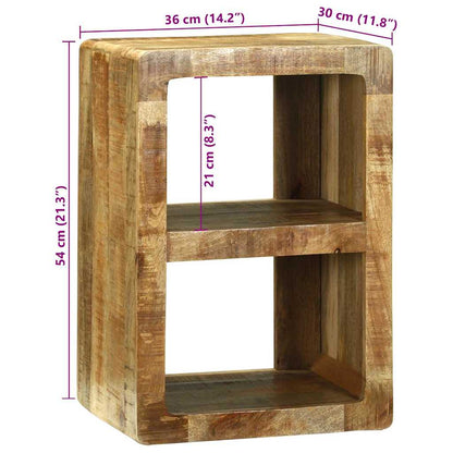 TV-Schrank mit Regal Braun 36 x 30 x 54 cm Massivholz Mango