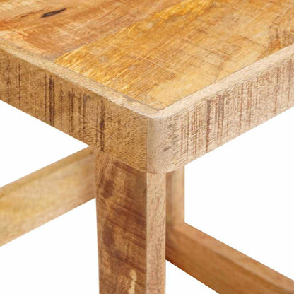 Beistelltische 2 pcs Braun massives Mangoholz