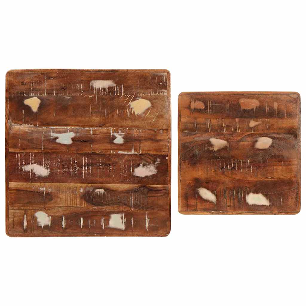 Beistelltische 2 pcs Mehrfarbig recyceltes Massivholz