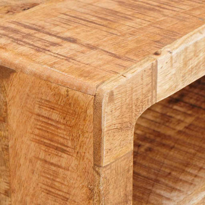 Schminktisch mit Regal Braun 90 x 76 x 45 cm Massivholz Mango