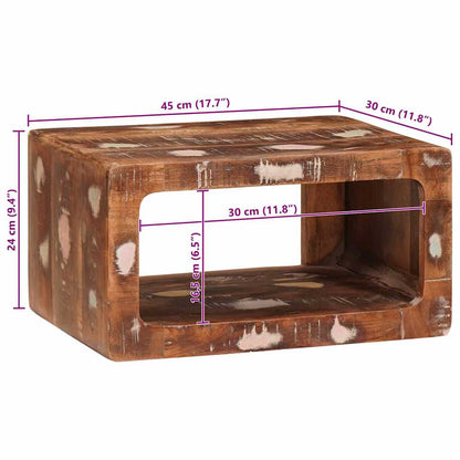 Nachttische 45 x 30 x 24 cm Massives Altholz