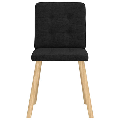 Esszimmerstühle 2 Stk. Schwarz Stoff