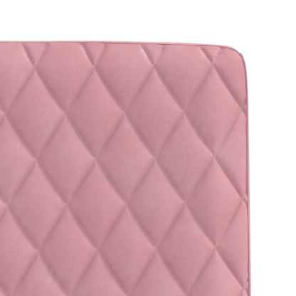 Esszimmerstühle 2 Stk. Rosa Samt