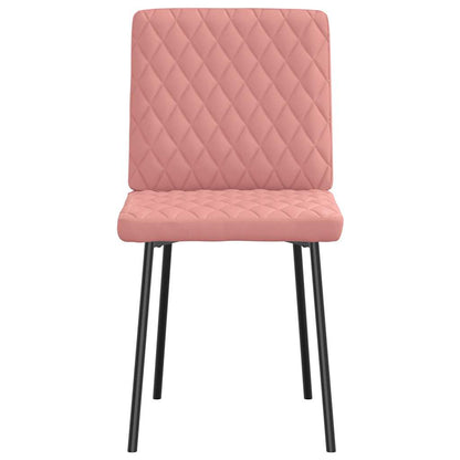 Esszimmerstühle 2 Stk. Rosa Kunstleder