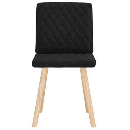 Esszimmerstühle 2 Stk. Schwarz Stoff
