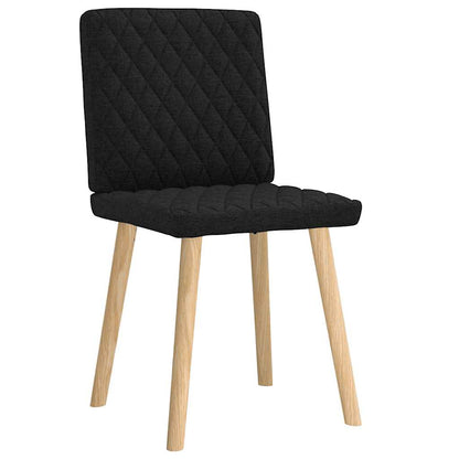 Esszimmerstühle 2 Stk. Schwarz Stoff