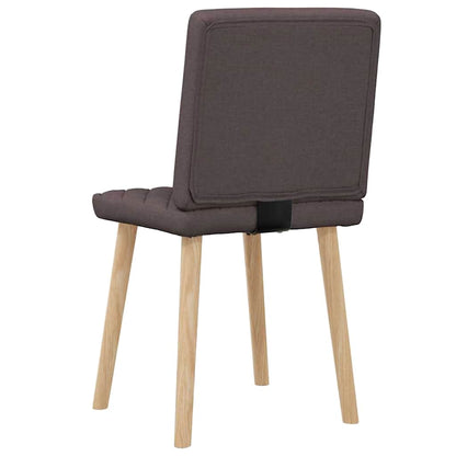 Esszimmerstühle 2 Stk. Dunkelbraun Stoff