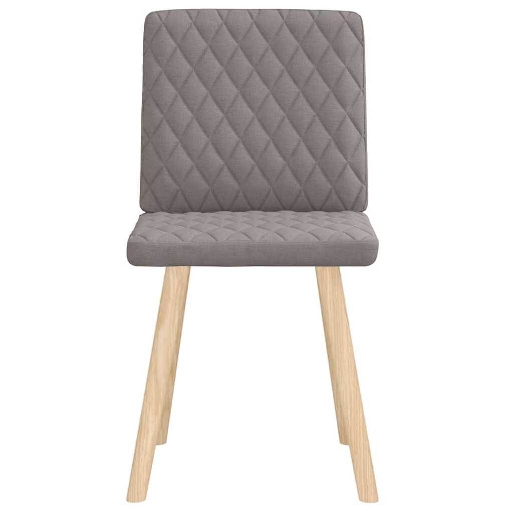 Esszimmerstühle 2 Stk. Taupe Stoff