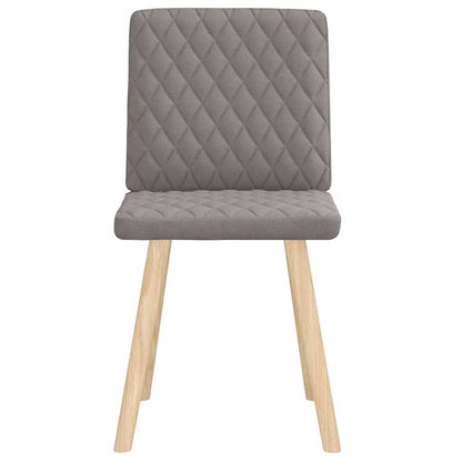 Esszimmerstühle 2 Stk. Taupe Stoff