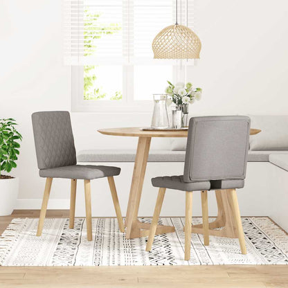 Esszimmerstühle 2 Stk. Taupe Stoff