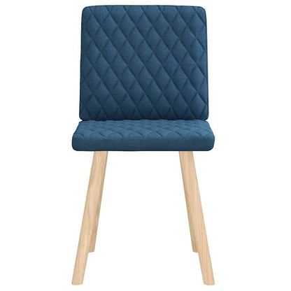 Esszimmerstühle 2 Stk. Blau Stoff