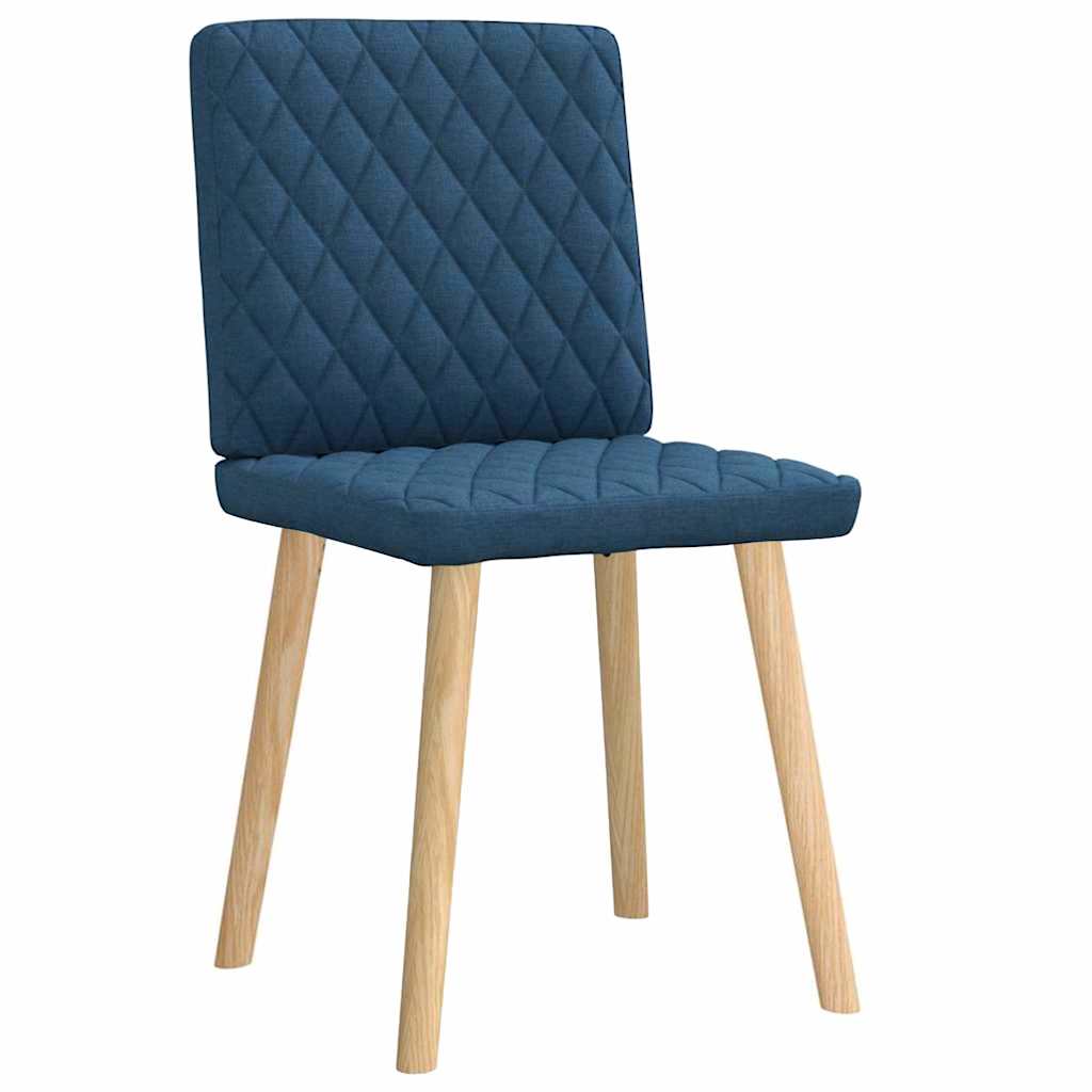 Esszimmerstühle 2 Stk. Blau Stoff