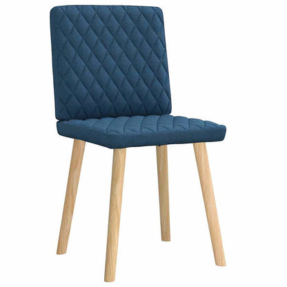 Esszimmerstühle 2 Stk. Blau Stoff