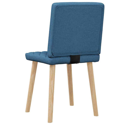 Esszimmerstühle 2 Stk. Blau Stoff