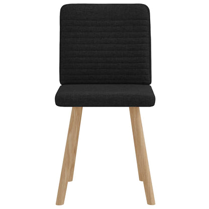 Esszimmerstühle 2 Stk. Schwarz Stoff