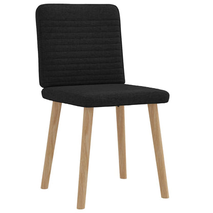 Esszimmerstühle 2 Stk. Schwarz Stoff