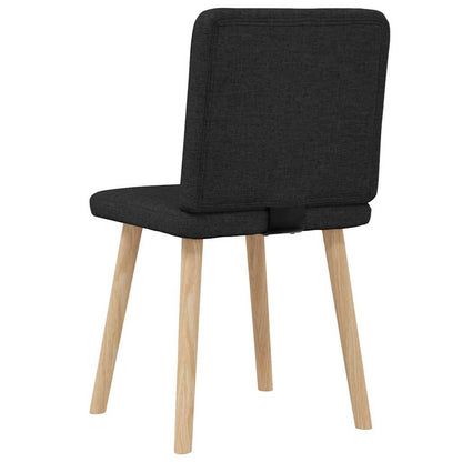 Esszimmerstühle 2 Stk. Schwarz Stoff