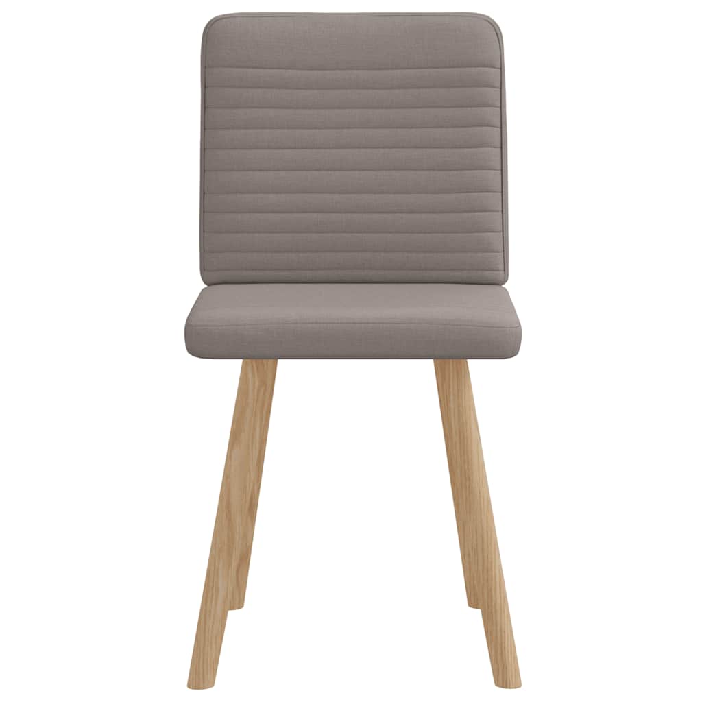Esszimmerstühle 2 Stk. Taupe Stoff