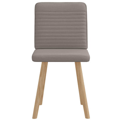 Esszimmerstühle 2 Stk. Taupe Stoff
