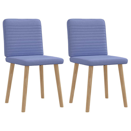 Esszimmerstühle 2 Stk. Jeansblau Stoff