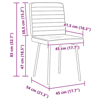 Esszimmerstühle 2 Stk. Gelb Samt