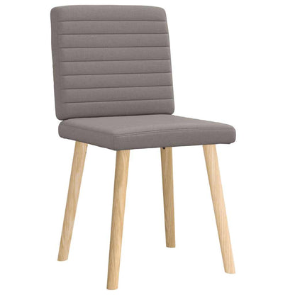 Esszimmerstühle 2 Stk. Taupe Stoff