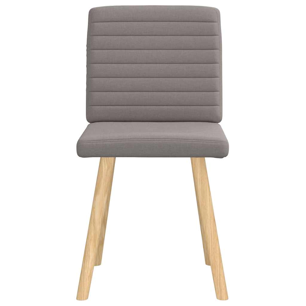 Esszimmerstühle 2 Stk. Taupe Stoff