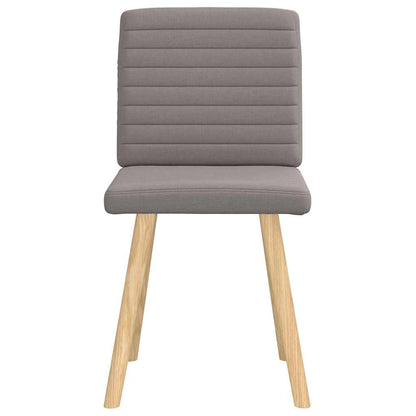 Esszimmerstühle 2 Stk. Taupe Stoff