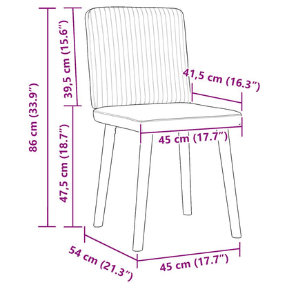 Esszimmerstühle 2 Stk. Schwarz Stoff