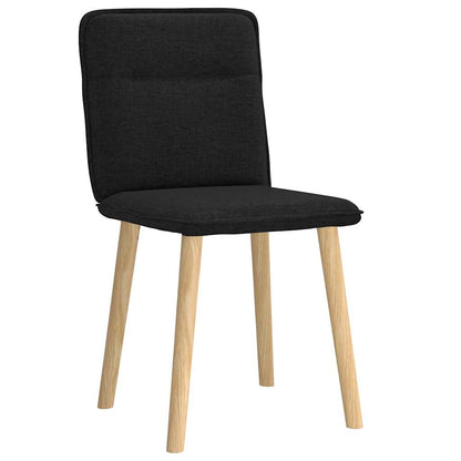 Esszimmerstühle 2 Stk. Schwarz Stoff