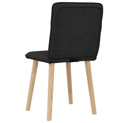 Esszimmerstühle 2 Stk. Schwarz Stoff